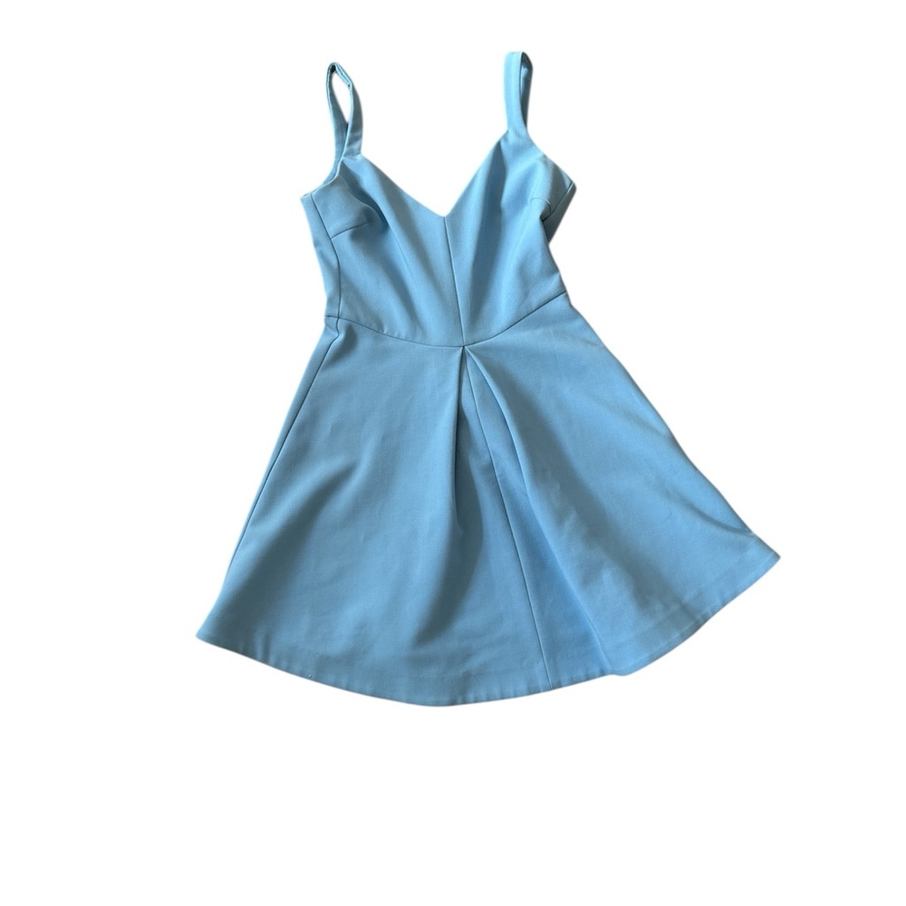 Likely Blue Sleeveless Spaghetti Strap Sundress
